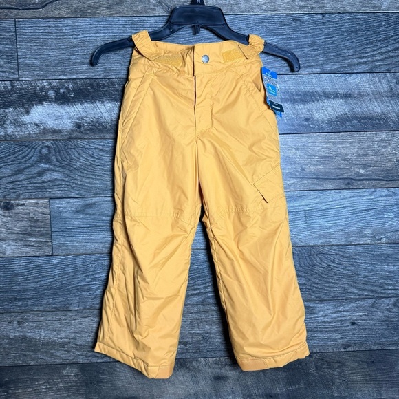Columbia NWT Ice Slope II Pant Waterproof Ski Snow Pants Yellow Youth XXS - Picture 1 of 9